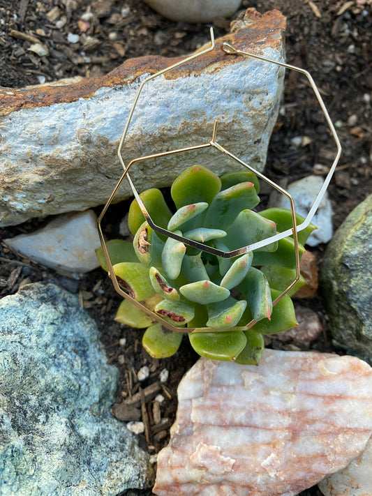 Hoop Earrings-polygon